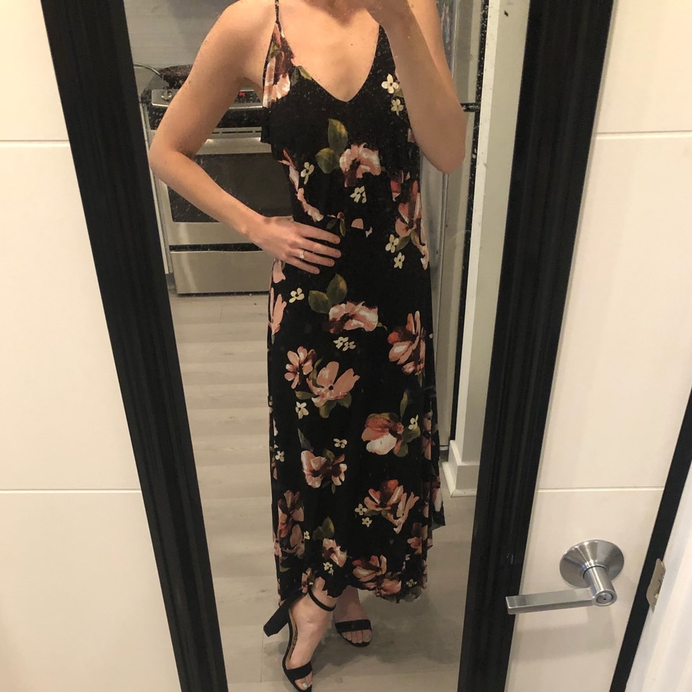 Black Floral Maxi - New with tags!